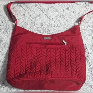Baggallini Red Quilted Crossbody Bag